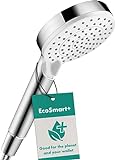 hansgrohe Crometta - wassersparender Duschkopf 6 l/min (EcoSmart), Handbrause mit 2...