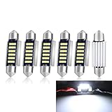 JEFLYM 6 Stück Soffitte Birne 41MM, 600 Lumen 3 Watt Girlandenbirne,9-28V DC...
