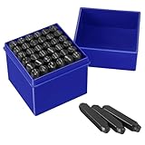 Gueenky 36 Stück Schlagzahlen Set, 8mm Schlagbuchstaben Set, Alphabet A-Z Nummer 0-9,...