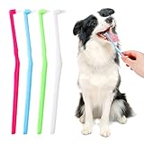 4 PCS Zahnbürsten für Hunde Weiche Borsten Haustier-Zahnbürsten Dauerhaft...