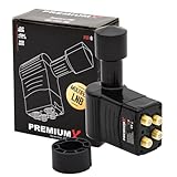 Premium X Rocket Quattro LNB - 4Fach - nur für Multischalter - 4K Full HD - mit...