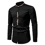 Rrongwn Herren Hemd Langarm Karriert Trachtenhemd Regular Fit Freizeithemd Karohemden...