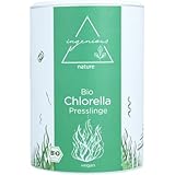 ingenious nature® Laborgeprüfte Bio Chlorella Presslinge - 1000 Presslinge je 500mg - 5...