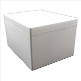 Styroporbox/Thermobox - 21,0 Liter - 44 x 34 x 26 cm/Wandstärke 3 cm - Styrobox