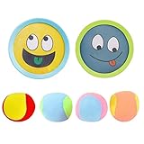 Yiyifor Kinder Klettspiel Ball,Klettballspiel mit 2 Fangscheiben und 4...