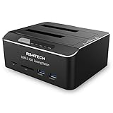 Dualschacht Festplatten Docking Station, RSHTECH USB 3.0 Aluminium Festplatten...