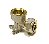16mm-1/2'ig Klemmring Wandscheibe Verbundrohr PEX PE-X Klemmringverschraubung...
