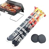 Schnell brennende Kohle – Holzkohlebriketts für Grill, hochwertiges Obstholz |...