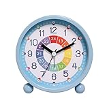 Kinderwecker,Wecker Kinder Mädchen und Jungen,Kinder Wecker Ohne Ticken,Lernwecker Kinder...