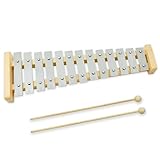 A-Star 13-Noten-Sopran-Glockenspiel-Xylophon mit silbernen Tasten und zwei...