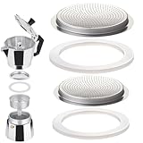 Dichtung und Filter für Kaffeemaschine Universal für, 2 Sets, Ersatzdichtung Set für...