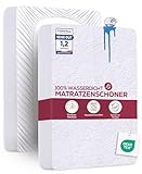 Utopia Bedding Matratzenschoner 90 x 200 x 30 cm Wasserdicht, Oeko-TEX...