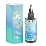 UV-Harz Kleber 100g, kristallklar, hart, UV-Härtung resin gießharz, Epoxidharz, DIY...