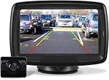 AUTO-VOX TD2 Rückfahrkamera Drahtlos Set mit 4.3' Zoll LCD Monitor, Wireless Einparkhilfe...