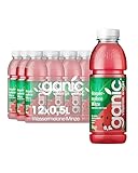 ganic Vitaminwasser Wassermelone Minze – 12 x 0,5 L PET-Flaschen – Vitamin Booster mit...