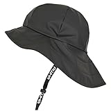 AWHA Südwester Regenhut schwarz/Unisex - wasserdichte Mütze mit breiter Krempe und...