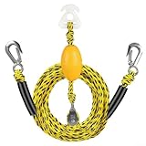 Robustes Abschleppseil für Boote, 4,2 m, mit 360 Grad zentrierter drehbarer Riemenscheibe...