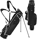 FANTASK Golfbag, Golf Stand Bag mit Standfüßen, Regenhaube & 4-facher...