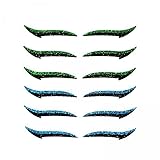perfeclan 6x Wiederverwendbare Eyeliner Aufkleber, Make Up, Katzen Lidsch