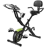 Devoko Heimtrainer Fahrrad Klappbar,4-in-1 Faltbarer Heimtrainer, X-Bike mit 16...