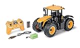 CARSON 500907653 - 1:16 RC Traktor JCB 2.4G 100% RTR - Ferngesteuertes Fahrzeug, Traktor...