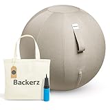 Backerz® Sitzball - Ergonomische Sitzmöbel für Büro und Heimbüro - Langlebiger Stoff,...