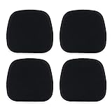 TANYOO 4er Set Stuhlkissen 40x38 cm Sitzkissen Stuhl mit Kariertem Samtbezug Rutschfestes...