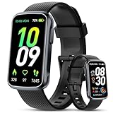 TIMU Fitness Tracker, 1.47 Zoll HD-Display Fitnessuhr mit Pulsmesser...