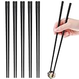 Jizxol 5-Paar Essstäbchen, Essstäbchen spülmaschinenfest, Sushi-Stäbchen,...