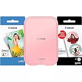 Canon Zoemini 2 „Printing Kit“ Fotodrucker inkl. 30 Blatt Zink Fotopapier (20 Sticker...