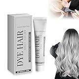 Instant Haarfarbe Grau Silber Haarfarbe, Metallic Grau Haarfarbes, Silbergrau...