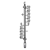 Lantelme Gartenthermometer Metall 41cm Analog Thermometer für Garten Außen...