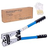 Toolwiz Batteriekabelschuh Crimpzange HX-50B Aderendhülsen Kabelschuhzange 6-50mm²...