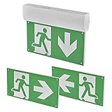 EMOS LED Notbeleuchtung, Notausgangsschild bis zu 3h Notfall-Modus, Fluchtwegleuchte mit...