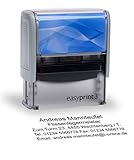 Adressstempel easyprint 3 - mit Wunschtext personalisierbarer, selbstfärbender...