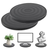 MIYUANGKJ 2 Stück 20 cm Schwarz Kunststoff 360 Grad Drehbarer Universal Drehteller für...