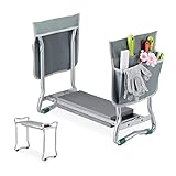 Relaxdays Kniebank für Gartenarbeit, gelenkschonend, klappbar, bis 150 kg, gepolsterte...