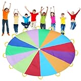 Aizuoni Schwungtücher Kinder, Schwungtuch Groß, Fallschirmspielzeug Für Kinder, Kinder...