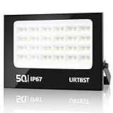 URTBST LED Strahler Außen 50W,LED Strahler 5000LM 7000K Kaltweiß Superhell LED...