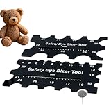 Generico Sicherheitswerkzeug für Häkelaugen, 2 Stück Messinstrumente für Augen Tiere...