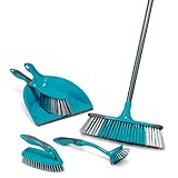 Beldray 5-teiliges Kehrschaufel Set, Reinigungsset, Besen mit weichen Borsten,...