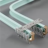 Flexible Aluminium-Vorhangstange für gerade oder Erkerfenster, langlebige...