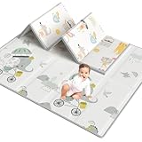Lertantri 200x180x1.5cm Spielmatte Baby Faltbar, Krabbeldecke für Baby, Anti-Rutsch mit...