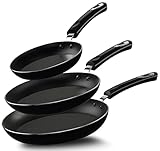 KICHLY Antihaft-Bratpfannenset, 3er-Set Induktionskochplatten, professionelle...