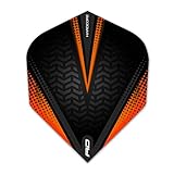 RED DRAGON Hardcore Radical Schwarz und Orange Extra Dicke Standard Dart Flights - 4...