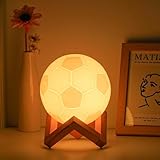 Balkwan Fußball Nachtlicht - 16 Farben Ändern, Dimmbar mit Fernbedienung,...