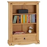 CARO-Möbel Regal Salsa Bücherschrank Bücherregal Mexiko-Stil, Kiefer massiv...