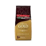 Kimbo Gold 100% Arabica ganze Kaffeebohnen, dunkle Röstung, ausgezeichnet für...