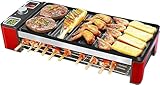 Tragbarer elektrischer Grill mit Antihaftbeschichtung, zweistöckiger Elektrogrill, 1200...