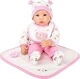 Small Foot Puppe Hanna inkl. ausziehbarer Bekleidung, Schnuller und weicher...